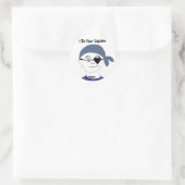 Piraat Kapitein Ronde Sticker (Tas)