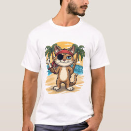 Piraat Kat Avontuur T-Shirt