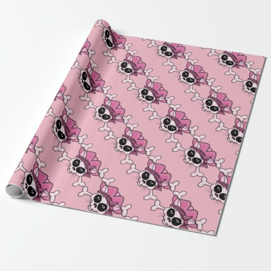 piraat Kat Cadeaupapier (Uitgerold)