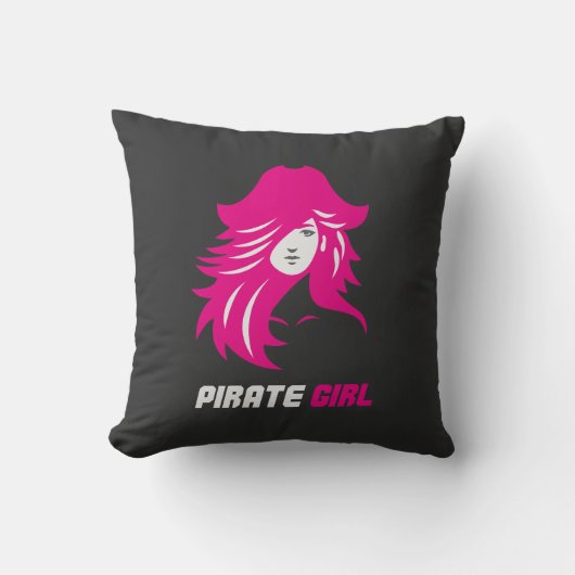 Piraat Meisje Baddie Esthetiek Kussen (Voorkant)