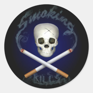 Piraat met een oorzaak ronde sticker