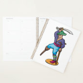 Piraat met houten been en zwaard planner (Display)