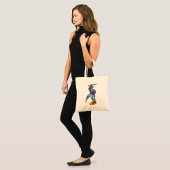 Piraat met houten been en zwaard tote bag