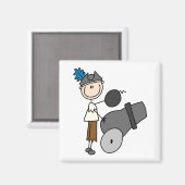 Piraat met kanon magneet (Voorkant / Achterkant)