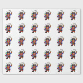 Piraat met Peg been en zwaard Cadeaupapier (Vlak)