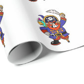 Piraat met Peg been en zwaard Cadeaupapier (Rol Hoek)