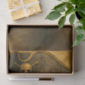 Piraat met vat gebonden – Decoupage van piratenvro Tissuepapier (Geschenk)
