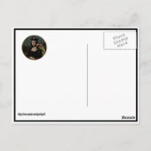 Piraat Mona Lisa met ooglapje Briefkaart (Achterkant)