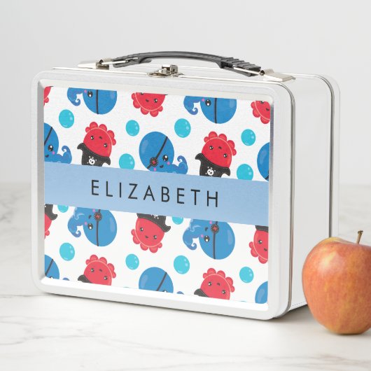 Piraat Octopus, Octopus Patroon, Zee, Jouw naam (In situ)