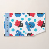 Piraat Octopus, Octopus Patroon, Zee, Jouw naam Bad Handdoek (Handdoek)