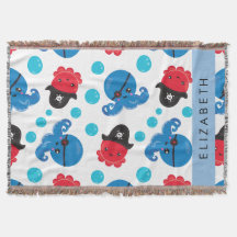 Piraat Octopus, Octopus Patroon, Zee, Jouw naam