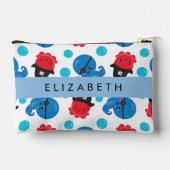 Piraat Octopus, Octopus Patroon, Zee, Jouw naam Etui (Achterkant)