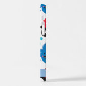 Piraat Octopus, Octopus Patroon, Zee, Jouw naam iPhone Hoesje (Linkerkant)