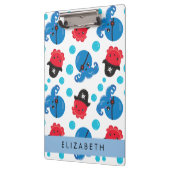 Piraat Octopus, Octopus Patroon, Zee, Jouw naam Klembord (Links)