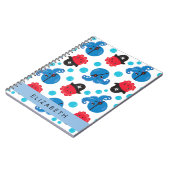 Piraat Octopus, Octopus Patroon, Zee, Jouw naam Notitieboek (Linkerzijde)