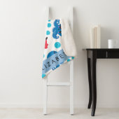 Piraat Octopus, Octopus Patroon, Zee, Jouw naam Sherpa Deken (In situ)