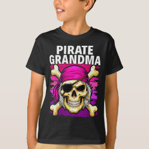 Piraat oma kapitein grappige piraat t-shirt