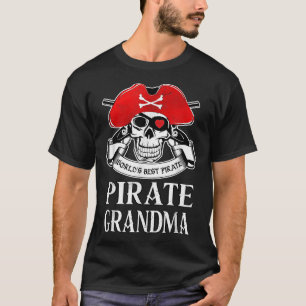 Piraat Oma Werelds Beste Piraat Oma T-shirt