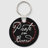 Piraat op het wiel sleutelhanger (Voorkant)