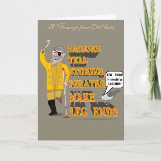 PIRAAT; OUDE ZOUTZAAI KAART (Voorkant)