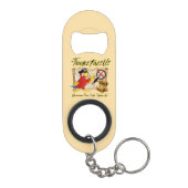 Piraat papegaai citaat mini flessenopener (Achterkant)