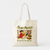 Piraat papegaai citaat tote bag (Achterkant)