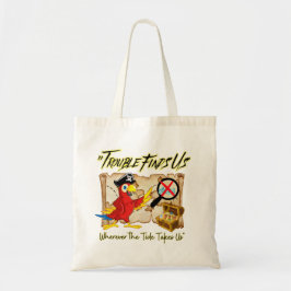 Piraat papegaai citaat tote bag