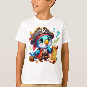Piraat Papegaai Schattige Avonturen Kunst T-shirt