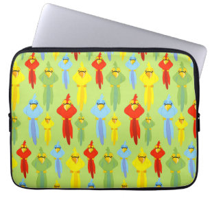 Piraat Papegaai Vogel Liefhebbers Tropische Zomer Laptop Sleeve