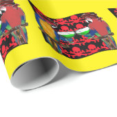 Piraat Papegaaien Cadeaupapier (Rol Hoek)