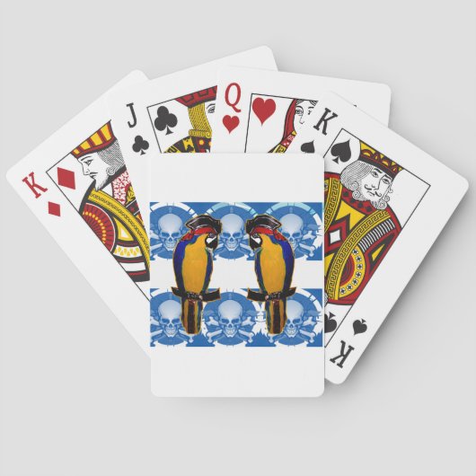 Piraat Papegaaien Pokerkaarten (Achterkant)