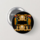 Piraat Papegaaien Ronde Button 5,7 Cm (Voorkant /achterkant)