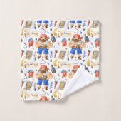 Piraat Patroon Trio Bad Handdoek (Wasdoekje)