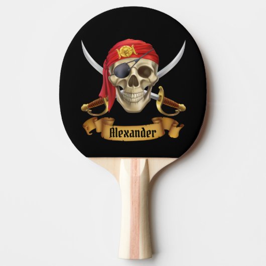 Piraat Personaliseren Tafeltennisbatje (Voorkant)