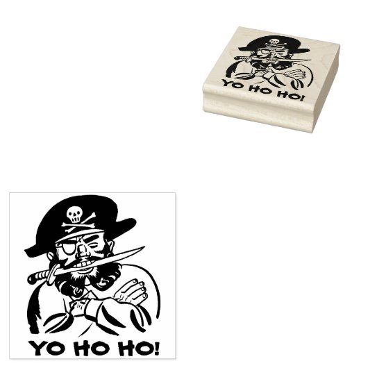 piraat rubberen stempel (Gestempeld)