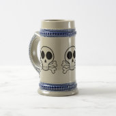 Piraat Schedel Design Bierpul (Voorkant links)