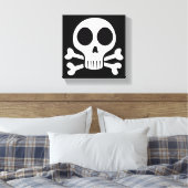 Piraat Schedel Design Canvas Afdruk (Insitu (Slaapkamer))