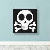 Piraat Schedel Design Canvas Afdruk (Insitu (Houten vloer))