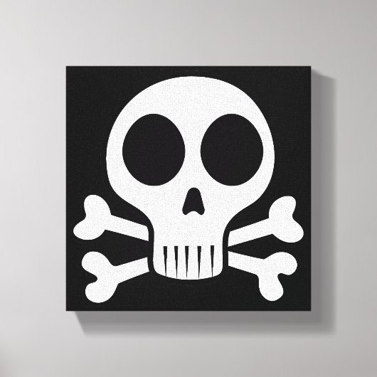 Piraat Schedel Design Canvas Afdruk (Voorkant)