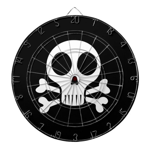 Piraat Schedel Design Dartbord (Voorkant)
