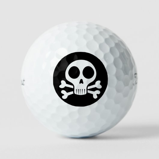 Piraat Schedel Design Golfballen (Voorkant)