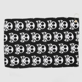 Piraat Schedel Design Golfhanddoek (Horizontaal)
