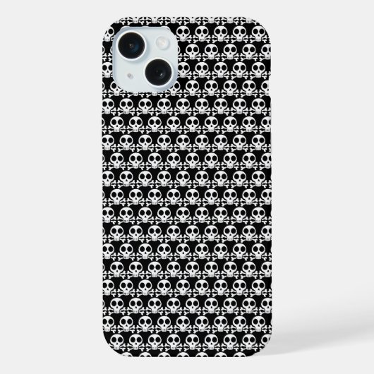 Piraat Schedel Design iPhone Hoesje (Achterkant)