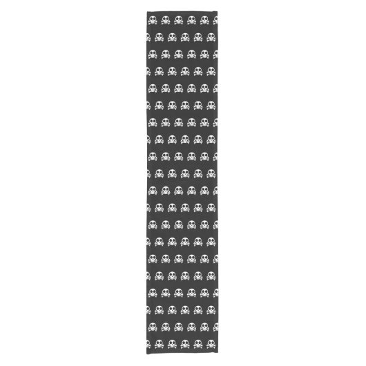 Piraat Schedel Design Korte Tafelloper (Voorkant)