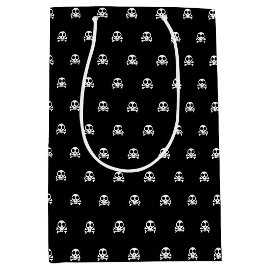 Piraat Schedel Design Medium Cadeauzakje (Voorkant)