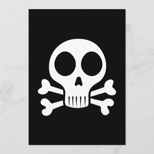 Piraat Schedel Design Menu (Voorkant)