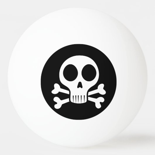 Piraat Schedel Design Pingpongbal (Voorkant)