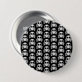 Piraat Schedel Design Ronde Button 7,6 Cm (Voorkant /achterkant)