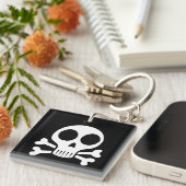 Piraat Schedel Design Sleutelhanger (Voorkant Rechts)