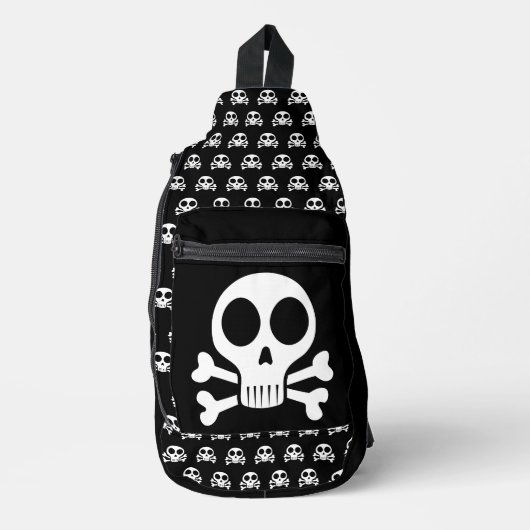 Piraat Schedel Design Sling Bag (Voorkant)